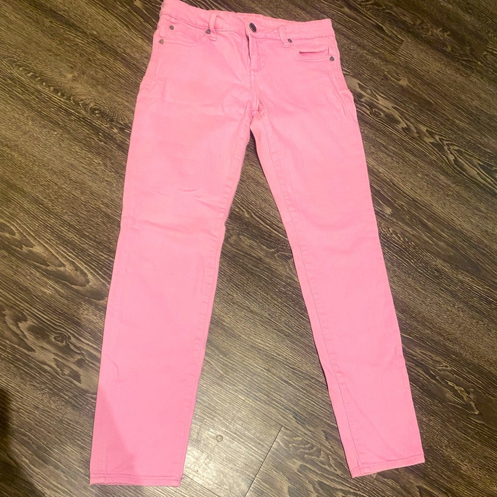 Pink Denim Jeans - Kut From The Kloth Straight Leg Size 4-6